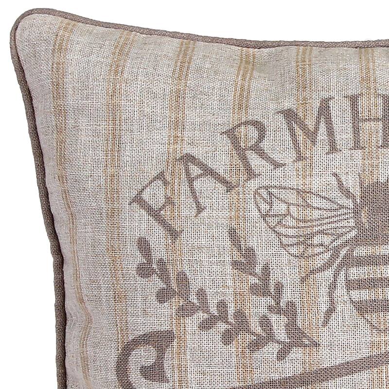 18" x 18" Novelty Reversible Indoor Throw Pillow with Welt