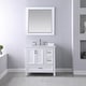 preview thumbnail 95 of 110, Altair Isla Single Bathroom Vanity Set and Aosta White Countertop with Mirror