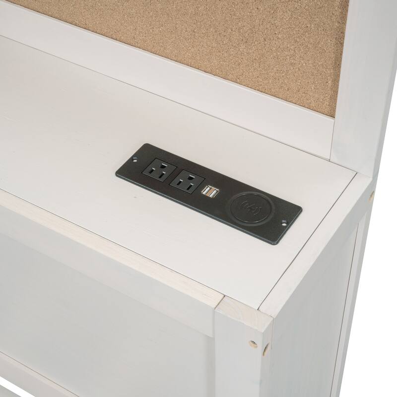 Versatile Wooden Daybed with 3 Storage Drawers,and USB Ports