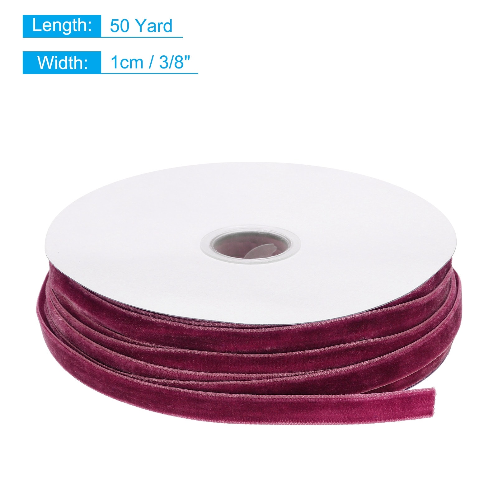 Velvet Ribbon Single Face Spool Silky Velvet Fabric for Bouquets DIY Crafts Gift Wrapping