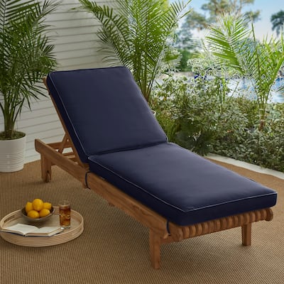 Sorra Home Sunbrella Outdoor 21-inch Chaise Lounge Cushion