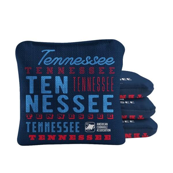 slide 2 of 4, Tennessee Football Navy Dual Sided Cornhole Bags