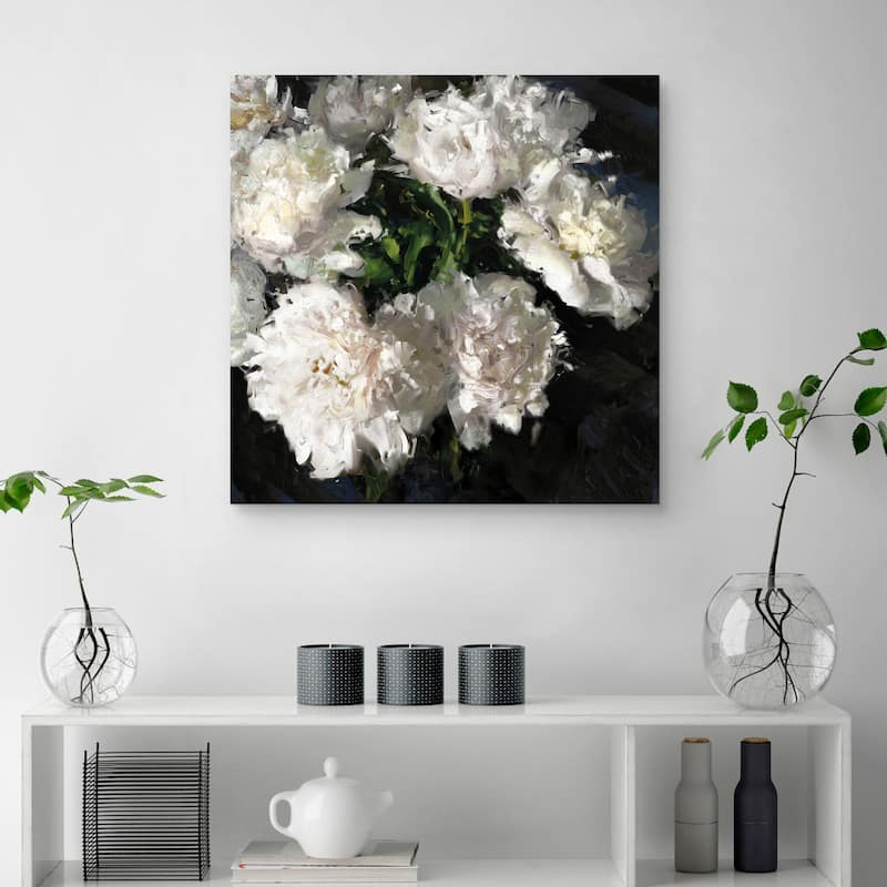 Peony Glow by Tania Bello Canvas Art Print