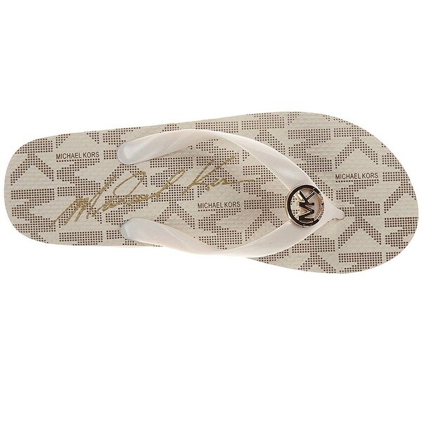 michael kors vanilla flip flops