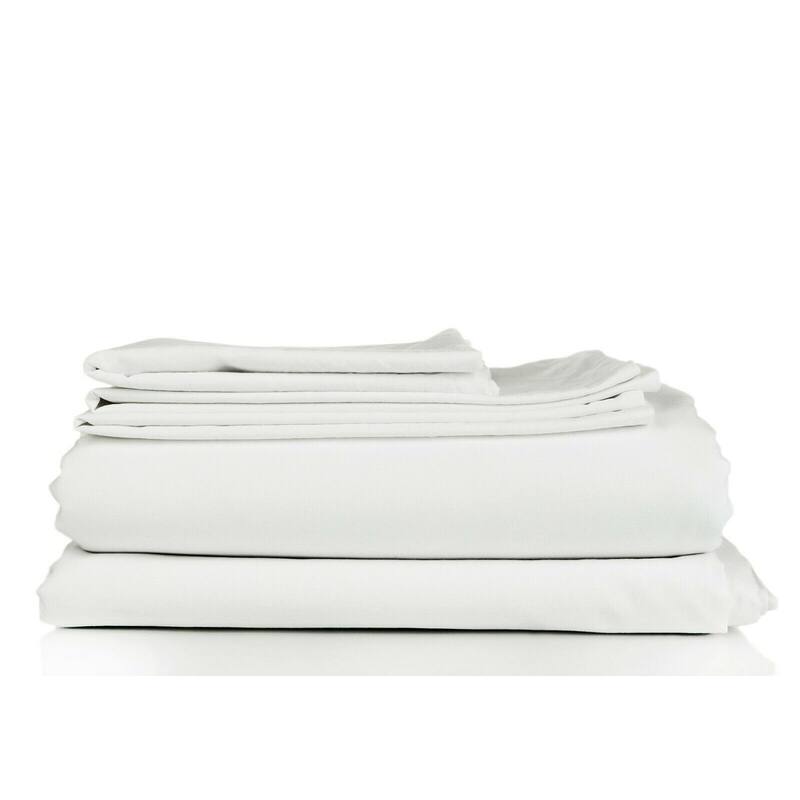 1800TC Soft Microfiber 4-piece Deep-pocket Bed Sheet Set - White - Full