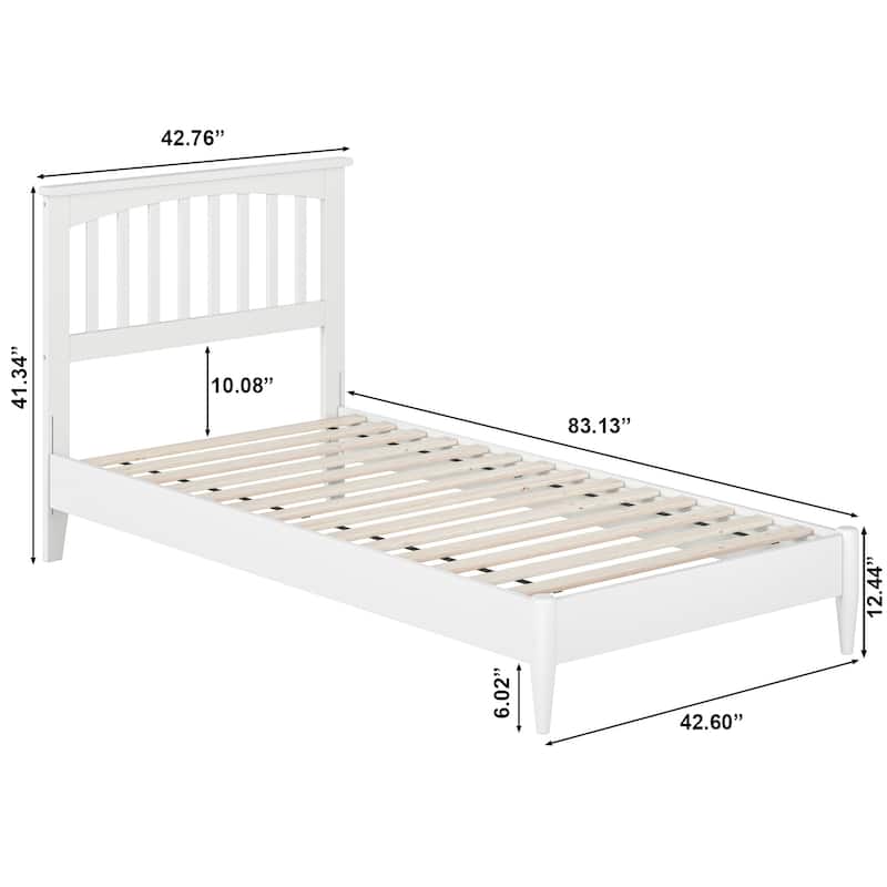 Becket Solid Wood Low Profile Platform Bed