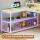 preview thumbnail 14 of 36, 67" L Gaming Shaped Desk Storage Shelves Power Outlet 2 Drawers
