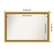 preview thumbnail 138 of 191, Wall Mirror Choose Your Custom Size - Extra Large, Townhouse Gold Wood Outer Size: 46 x 31 in