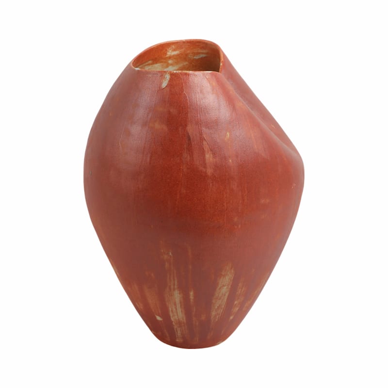 Porcelain Jenison Elegant Decorative Vase - Red