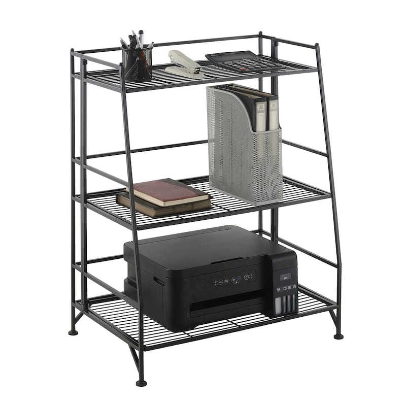 Convenience Concepts Xtra Storage 3 Tier Ladder Folding Metal Shelf