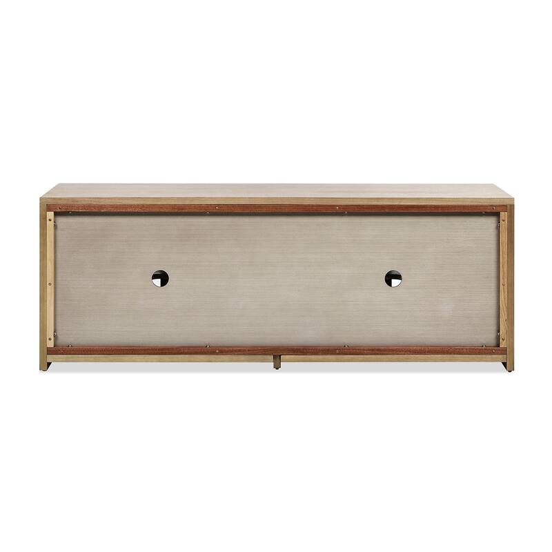 Oliver 65" Arched Door Open Shelf TV Stand Media Cabinet