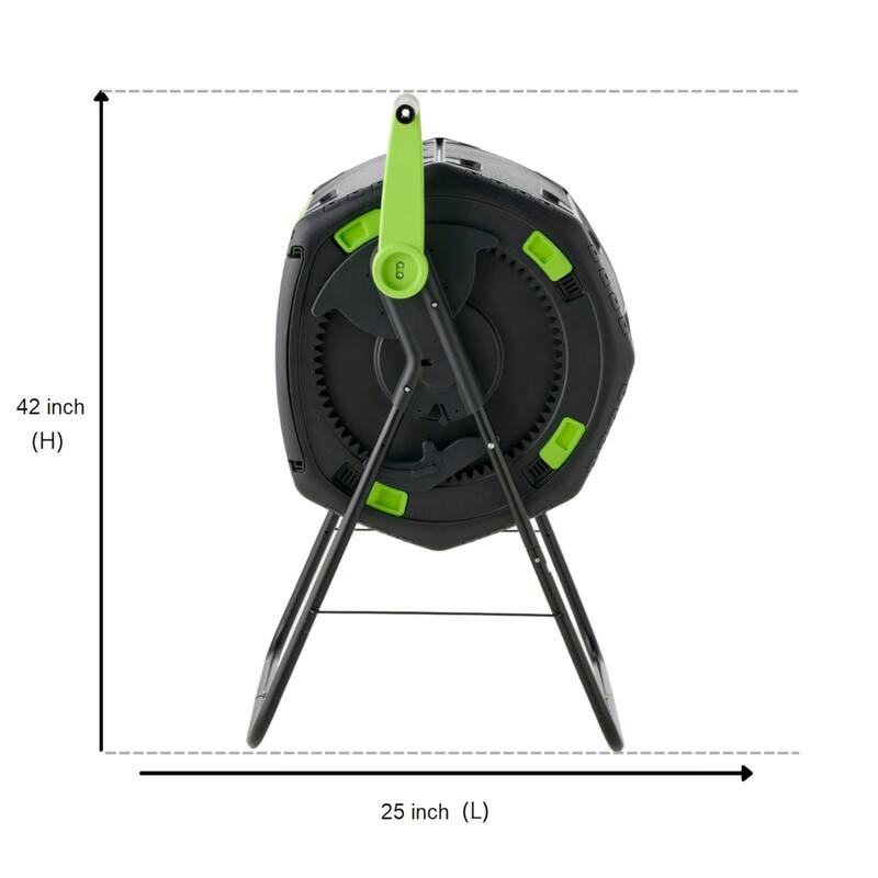 48 Gallon Geared Two Compartment Compost Tumbler