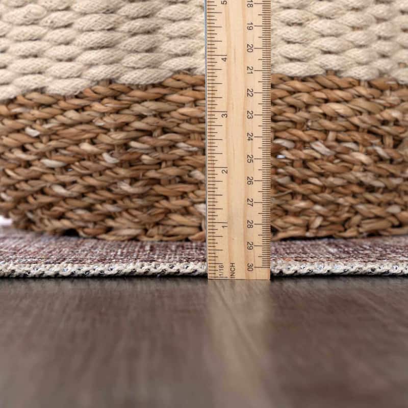 Hauteloom Barny Traditional Oriental Machine Washable Area Rug
