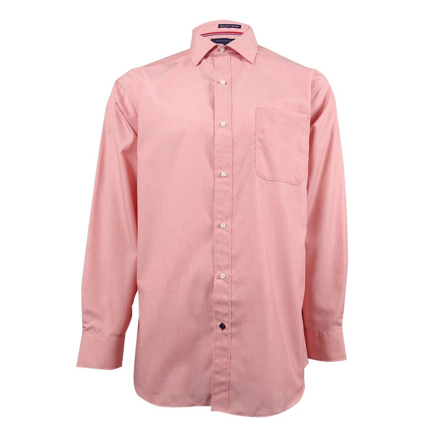 Shop Tommy Hilfiger Men S Classic Fit Non Iron Solid Dress Shirt