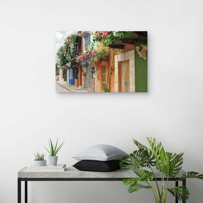 Village Colors by Studio Arts Canvas Art Print