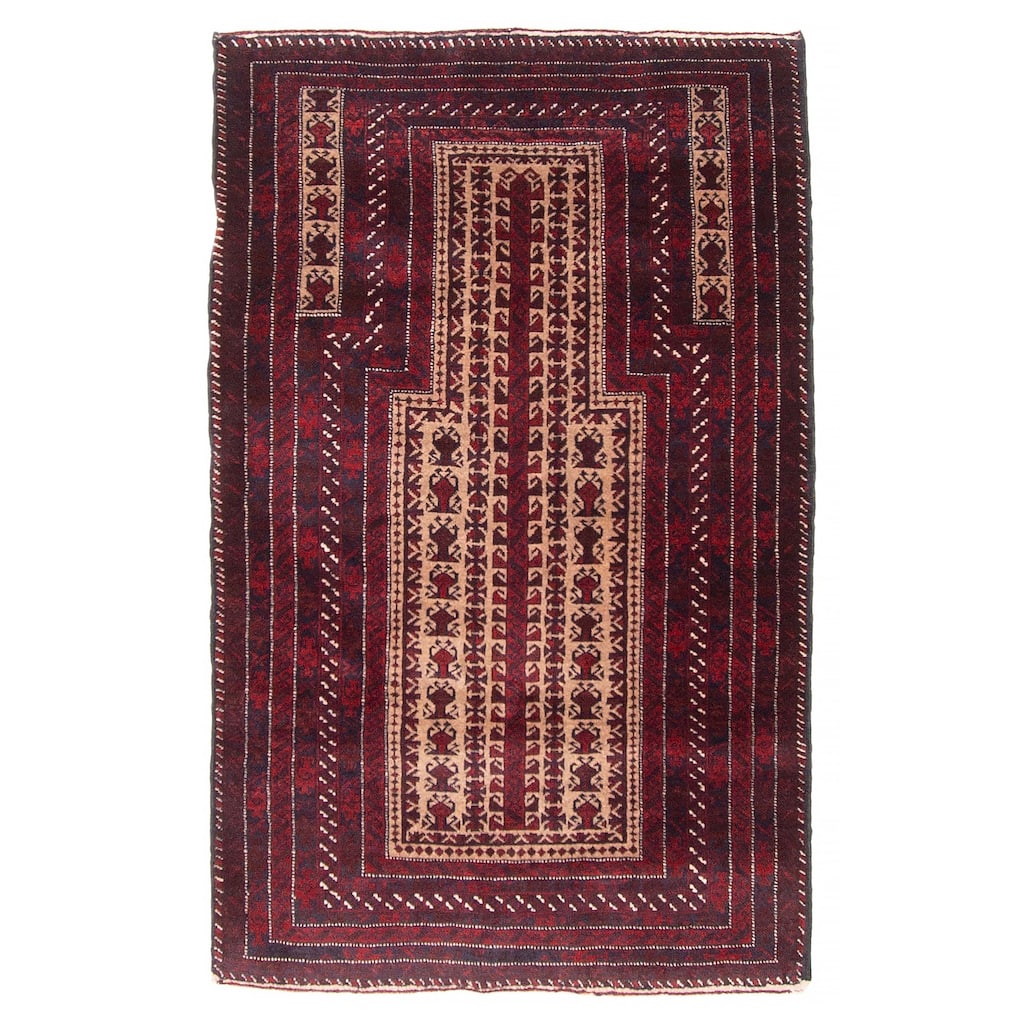 Teimani Tan Rug 2'8" x 4'4" - 2'8 x 4'4