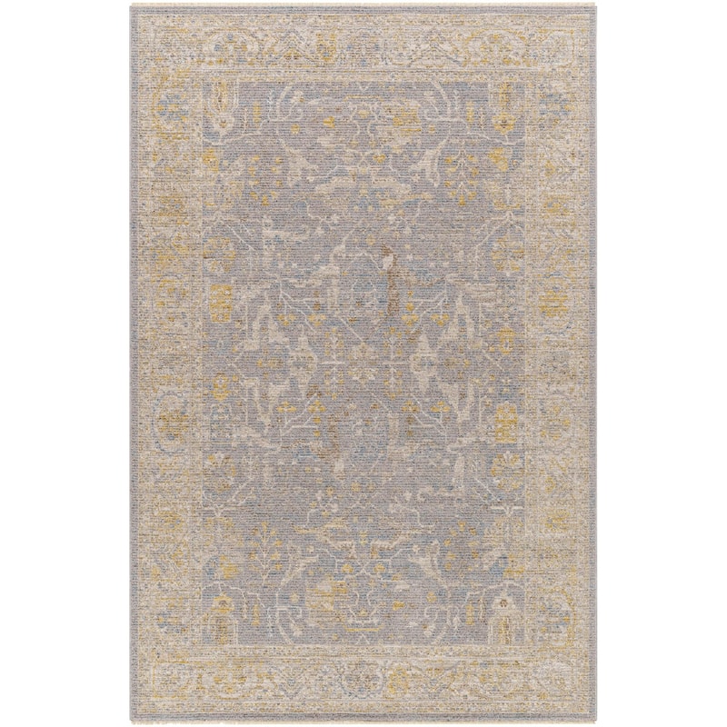 Leah Traditional Floral & Botanical Area Rug - 2'7" x 7'3" - Orange