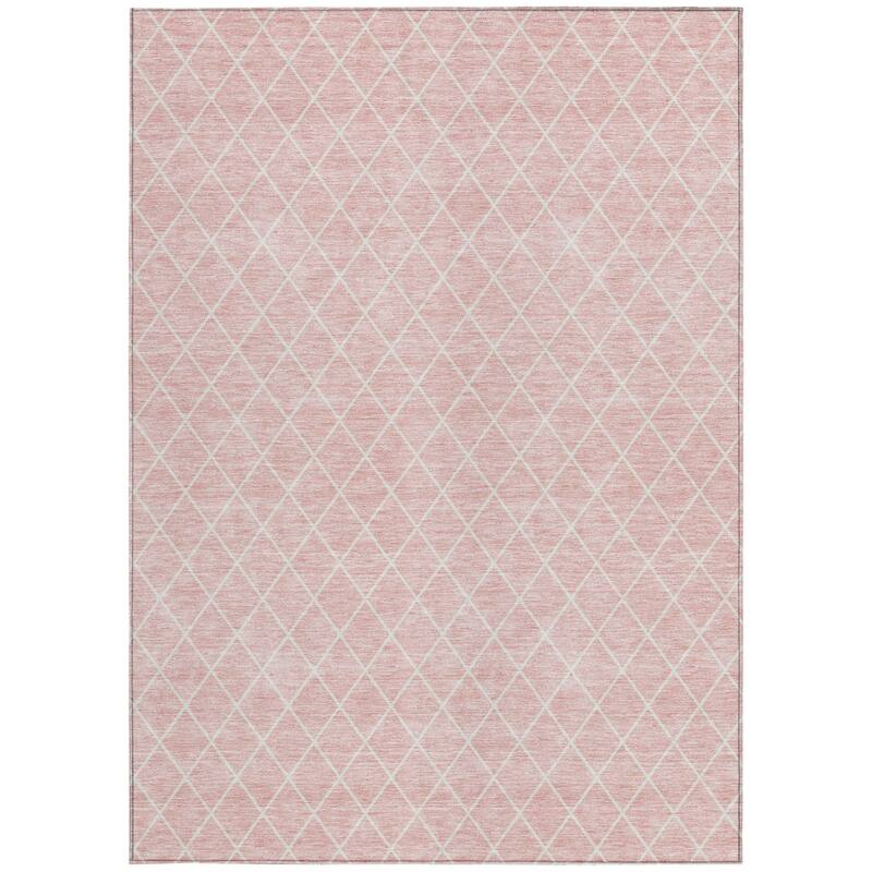 HomeRoots Geometric Transitional Rectangle Outdoor Rug