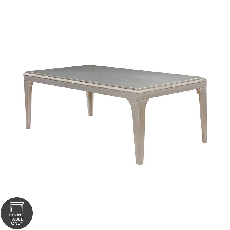 Furniture of America Weas Contemporary Silver 84-inch Wood Dining Table