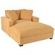 preview thumbnail 21 of 47, Modern Oversized Indoor Chaise Lounge Couch with Pillows