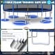 preview thumbnail 6 of 12, 12/14/15/16 Feet Outdoor Recreational Trampoline with Enclosure Net