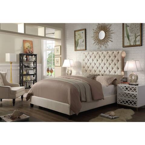 Vesta Chesterfield Tufted Upholstered Low Profile Standard Bed By Moser Bay Home