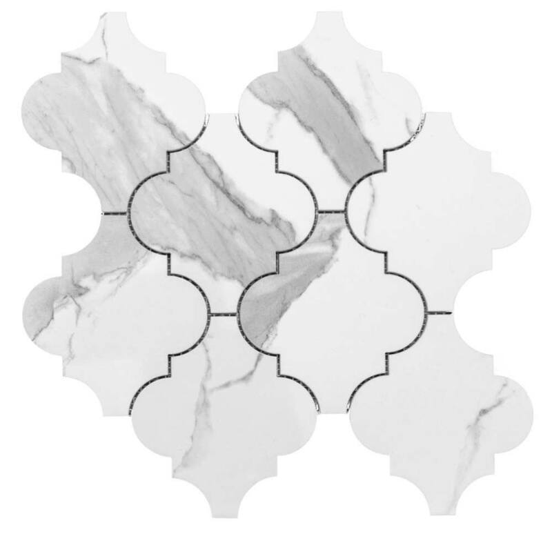 The Tile Life Stately Arabesque 11x12 Porcelain Floor, Wall & Backsplash Tile