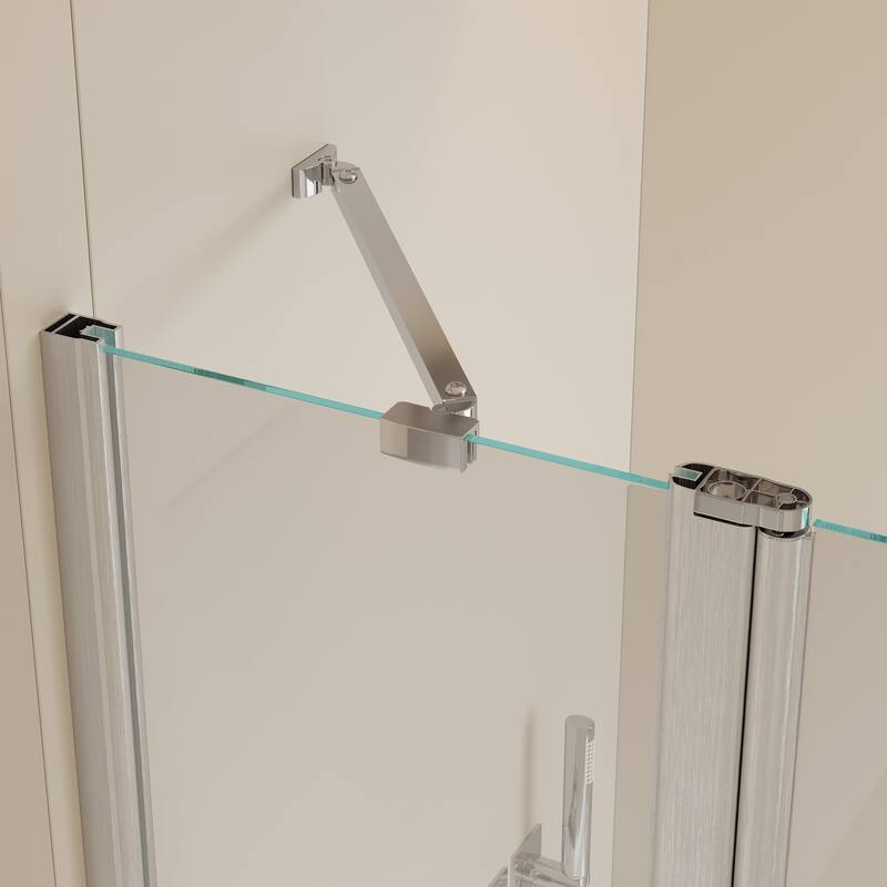 Rise and down rotation shaft door Shower Doors
