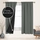 preview thumbnail 103 of 117, Deconovo 100% Full Blackout Double-Layer Rod Pocket Curtains (2 Panels) W52 x L72 - Dark Grey