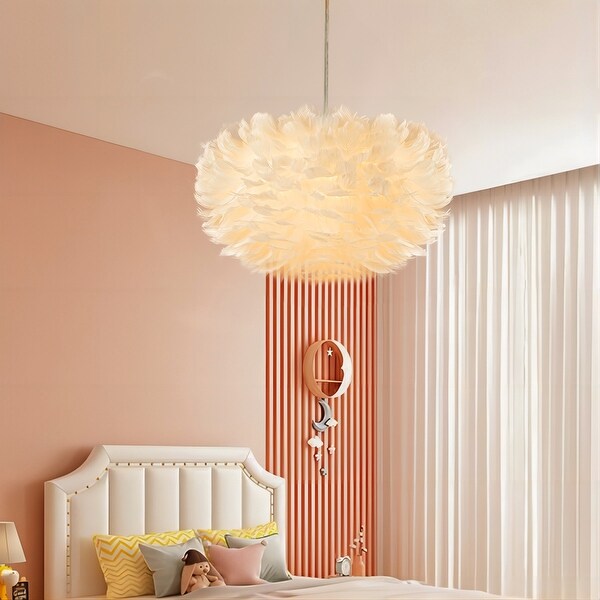 Feather bedroom light on sale