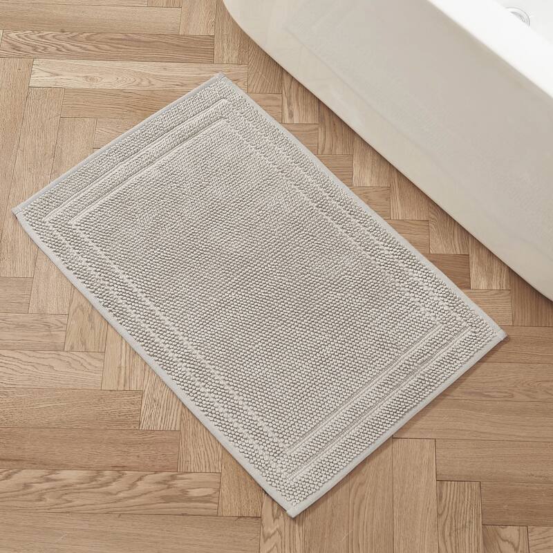 Hunter Luxe Looped Cotton Bathmats - 20"x32" - Antarctica Gray