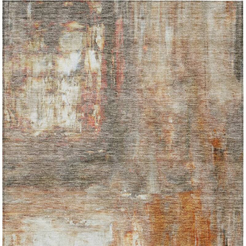 HomeRoots Abstract Transitional Rectangle Outdoor Rug