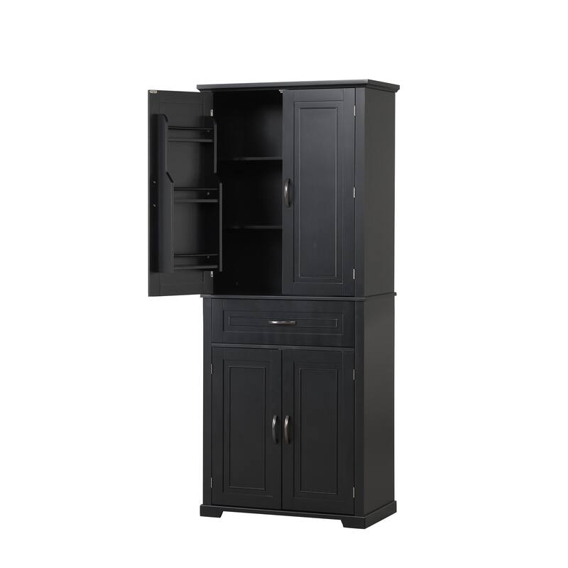 Bathroom Storage Cabinet with Doors and Drawer