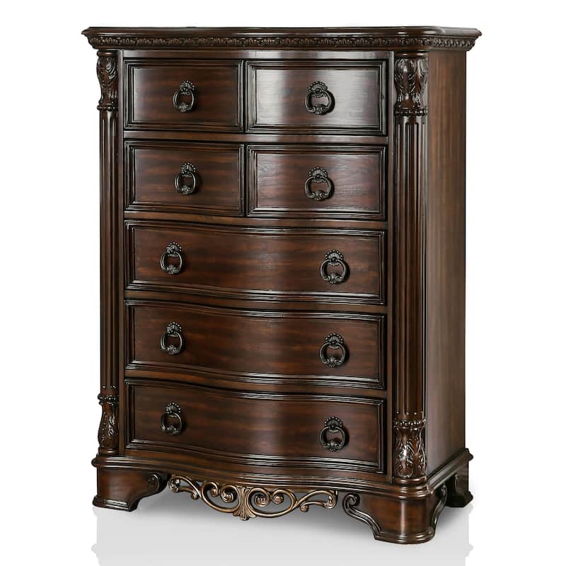 Pune Traditional Brown Wood 7-Drawer Chest by Furniture of America