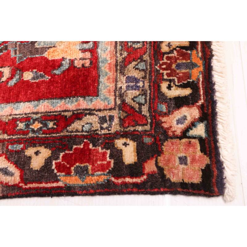 ECARPETGALLERY Hand-knotted Andelz Red Wool Rug - 4'0 x 12'10