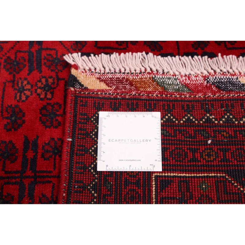 ECARPETGALLERY Hand-knotted Finest Khal Mohammadi Red Wool Rug - 4'5 x 6'6