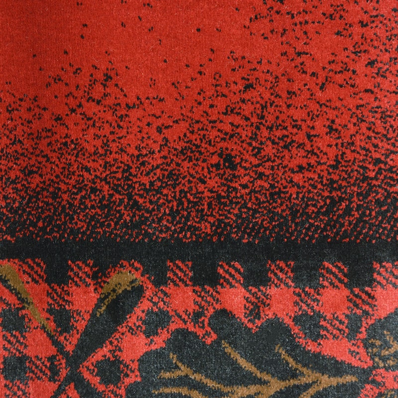 American Destination Woodlands Plaid Lodge Area Rug