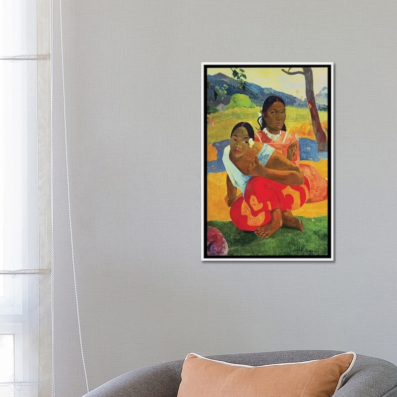 iCanvas "Nafea Faaipoipo " by Paul Gauguin Framed Canvas Print