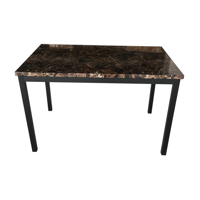 metal frame dining table