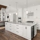 preview thumbnail 3 of 8, 1-Light Brushed Nickel Dual Shaded Mini Pendant Light with Clear Glass and White Glass - Brushed Nickel