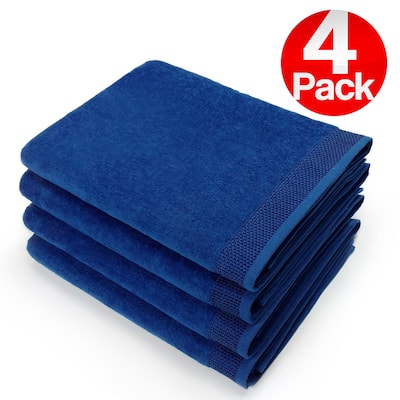 Kaufman - 30" X 60" SOLID VELOUR BEACH AND POOL TOWEL . SET OF 4