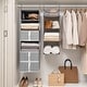 preview thumbnail 1 of 8, 6 Tiers Hanging Organizer with Drawers, Foldable Hanging Closet Shelves for Clothes, Shoe, Toys & Purse