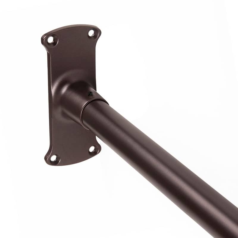 Utopia Alley 68 x 28 in Rustproof Aluminum L Shaped Corner Shower Curtain Rod