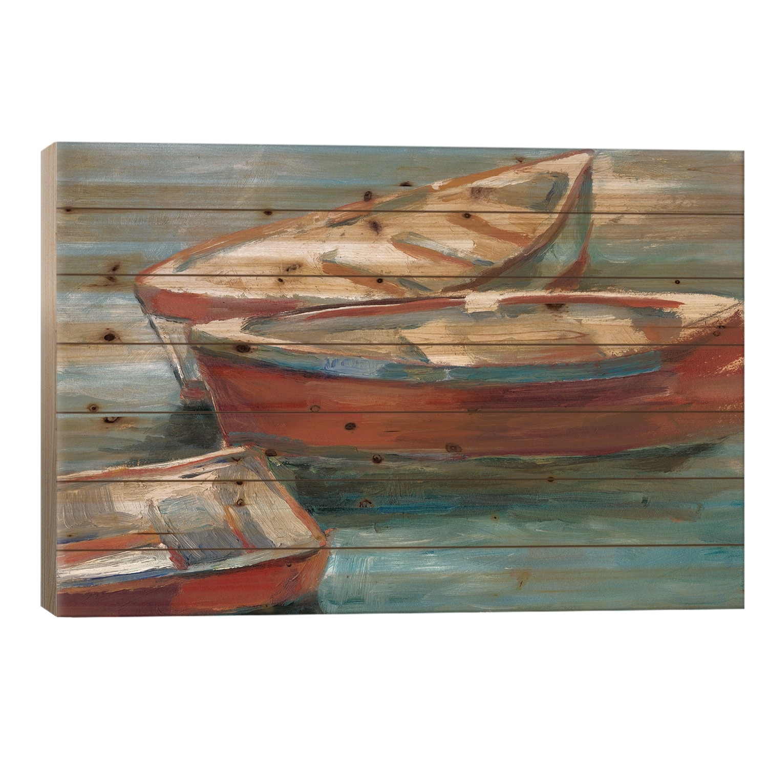By The Lake II Print On Wood by Ethan Harper - Multi-Color