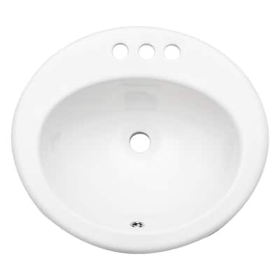 Stain-Resistant Undermount Bathroom Sink - Elegant White Oval Ceramic with 1.75" Drain - 20in L