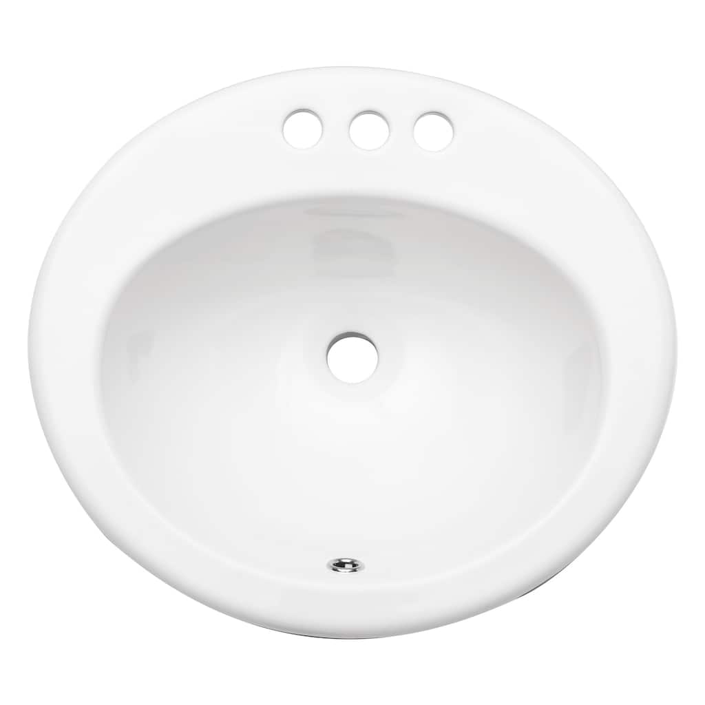 Stain-Resistant Undermount Bathroom Sink - Elegant White Oval Ceramic with 1.75" Drain - 20in L