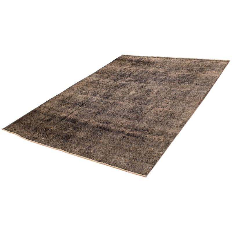 ECARPETGALLERY Hand-knotted Color Transition Black Wool Rug - 9'5 x 12'9