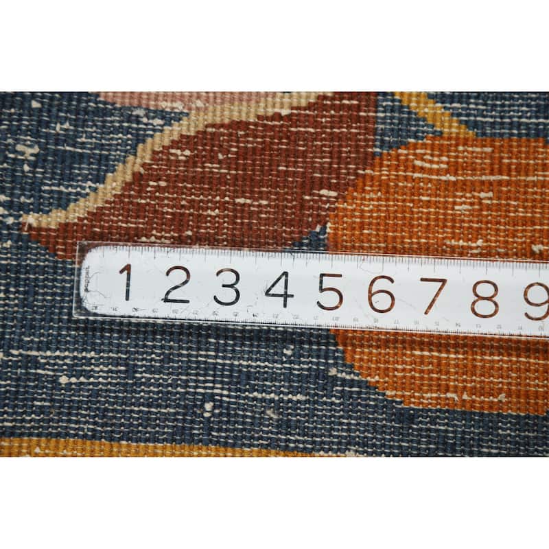 Vegetable Dye Art Deco Chinese Antique Rug Hand-Knotted Wool Carpet - 6'11" x 10'8"