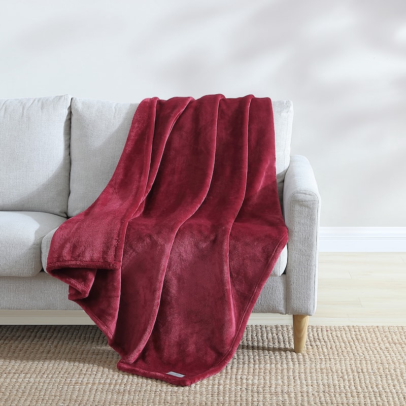Eddie Bauer Ultra Plush Solid Lux Throw Blankets