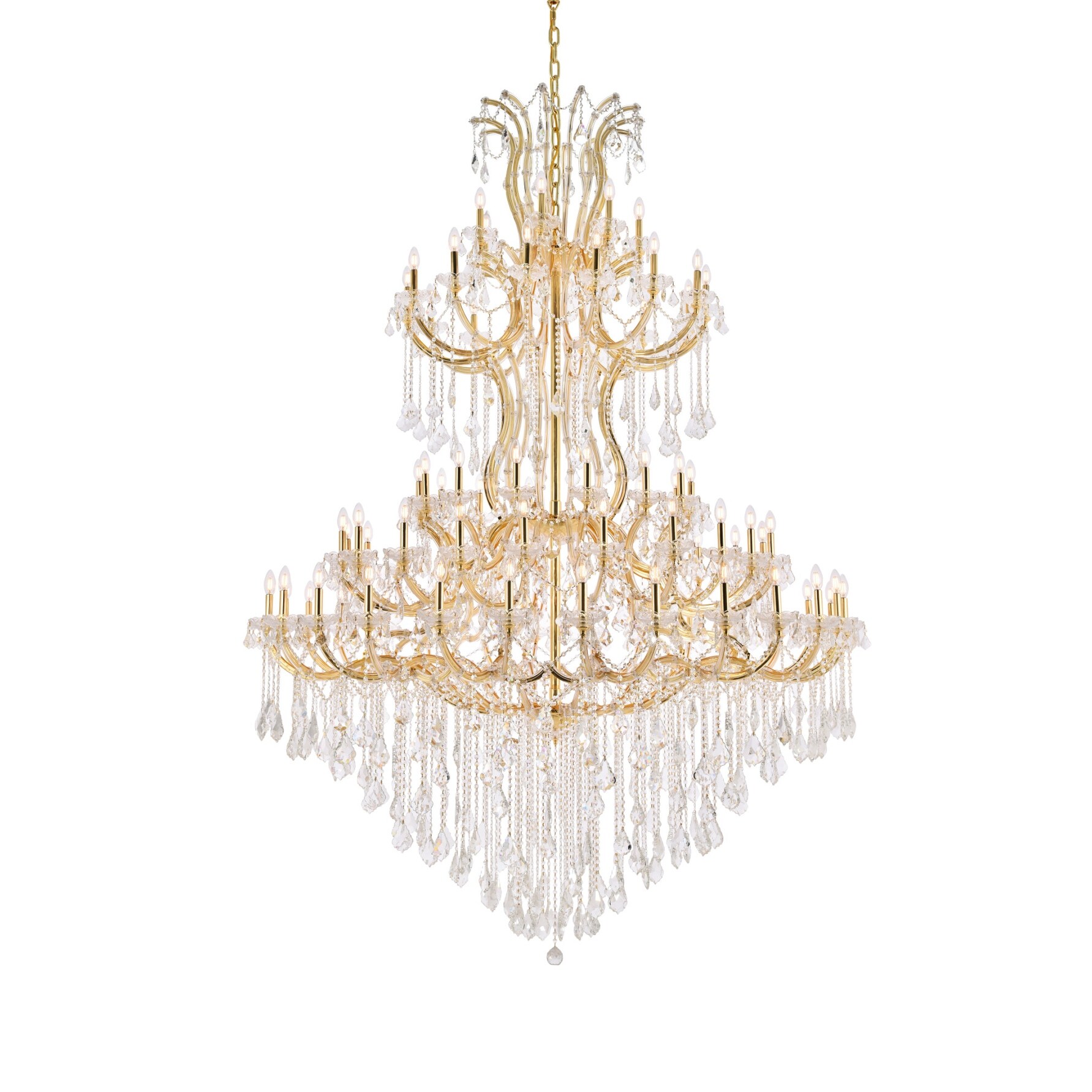 Elegant Lighting 2800G96/RC Maria Theresa 86 Light 72" Wide Crystal
